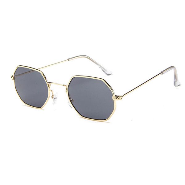 

selling fashion polygon metal sunglasse for women party travel summer beach dress popular sun glasses brand design eyeglasses wholesale, White;black