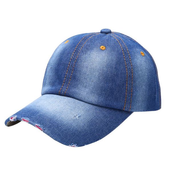 

wholesale- vintage men women sport hat casual denim baseball ball cap sun unisex plain hats, Blue;gray