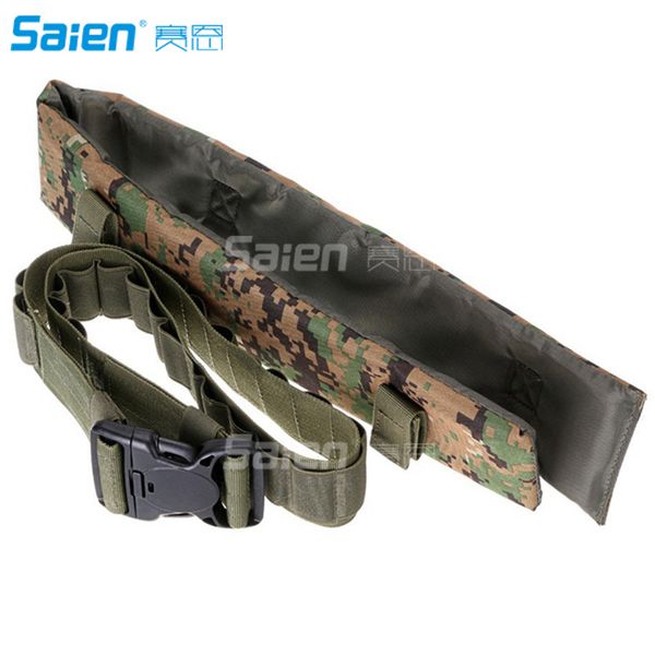 

tactical hunting 25 shell belt sling army grey outdoor ribbon sports casual camouflage field belts, Black;green