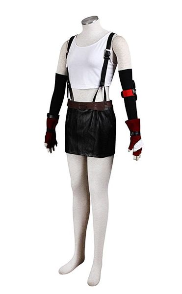 

us size for final fantasy tifa lockhart cosplay costume, Black