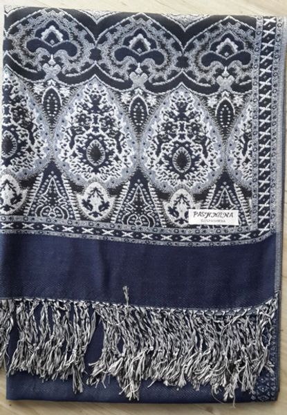 

women's pashmina scarf shawl cashmere ponchos wrap ladies womens shawl scarves 9 pcs/lot #1400, Blue;gray