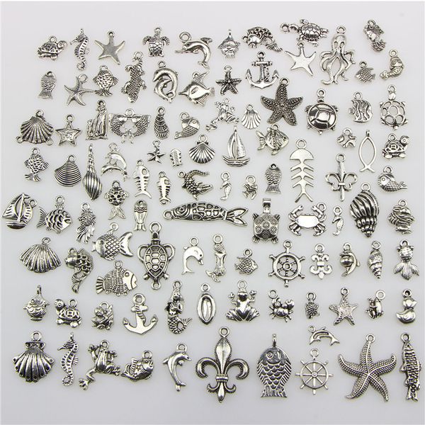 

1000pc lot mix 100 tyle big hole loo e bead charm for diy jewelry bracelet for european bracelet necklace cb067