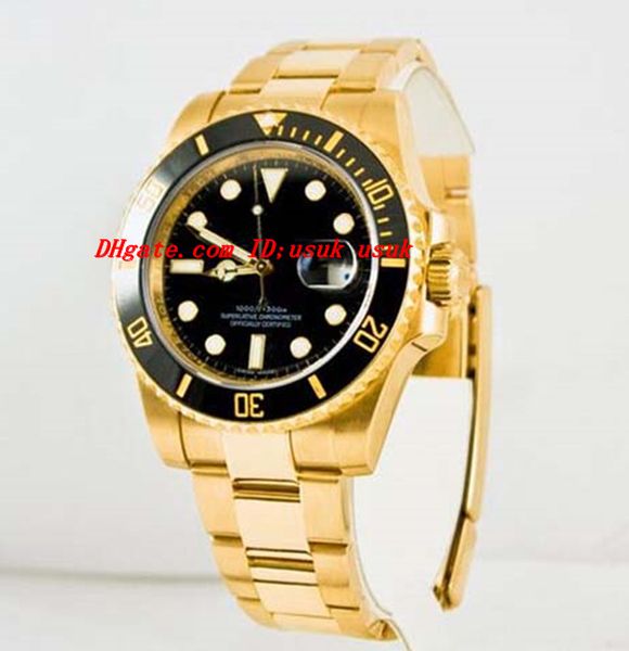 

luxury watches sapphire 40mm black dial ceramic bezel model 116618 automatic sport mens watch men's wrist watches