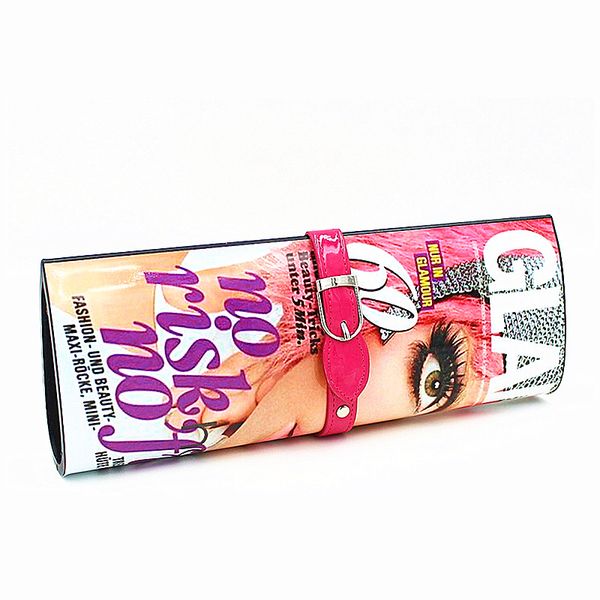 

wholesale-women messenger bags 2016 new brand european elegant dinner bag magazine star print clutch poster cover bag lady casual handbag