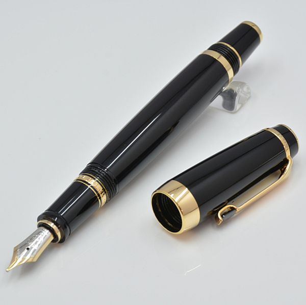 

luxury bohemias black resin and 4810 nib classic fountain pen with stationery school office supplies write smooth mb brand ink pen gifts