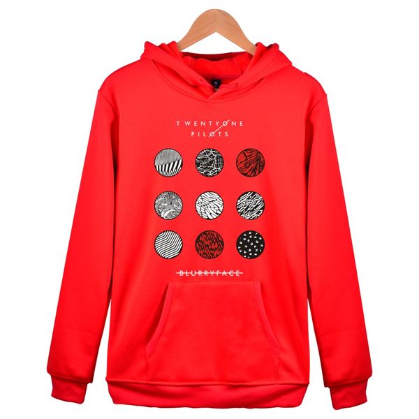 Herren Hoodies Sweatshirts Großhandel Twenty One Pilotse Print Baumwoll -Männer Hoodies mit Hut Fleece lässig lose Plus -Größe Hoodies und Sweatshirt