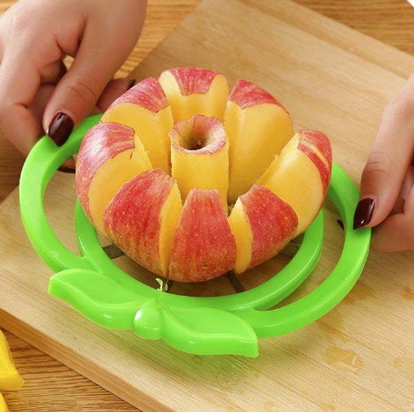 

metal 15.5cm apple slicer cut fruit knife cutters kitchen gadgets corer slicers cutter for apples pear tool vegetable dining divider
