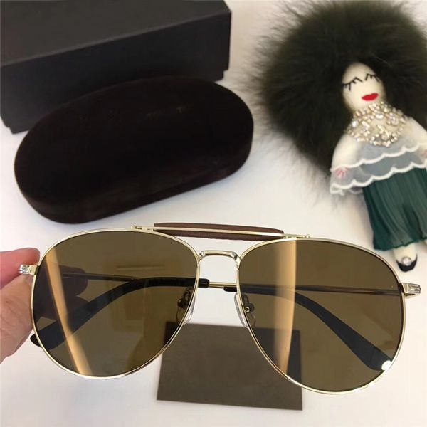 

sean tf536 rose gold/ gold / mirrored pilot sunglasses 0536 60mm fashion brand sunglasses with box, White;black
