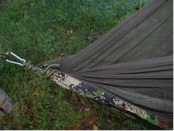pára-quedas portátil Camping redes com mosquito rede caminhadas ao ar livre net para viagens e barraca de camping dupla pessoa cama balanço
