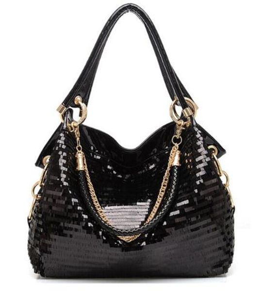 

женщины сумка женская сумка кожа плеча пакет креста тела сумка прохладный блестками сумки