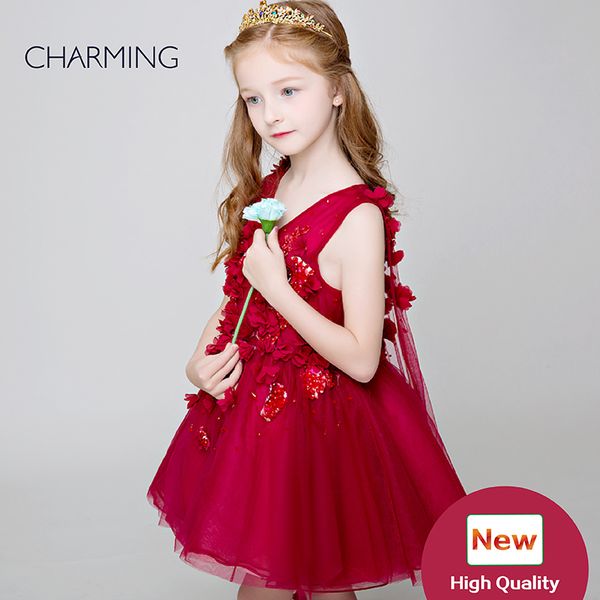 

burgundy flower girl dresses flower girl tulle dress designer formal dresses prom dresses for little girls tutu dress, White;blue