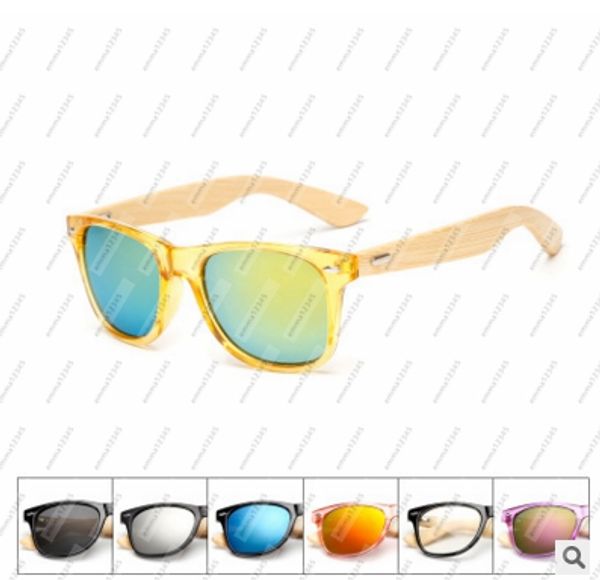 Original Holz Bambus Sonnenbrille Männer Frauen Verspiegelt UV400 Sonnenbrille Holz Shades Outdoor Brille Sunglases