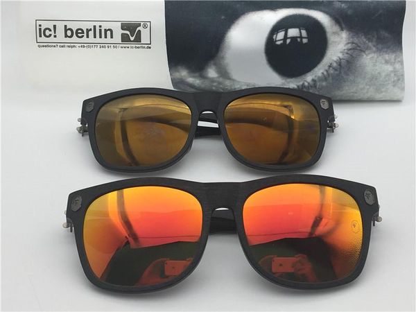 

sunglasses germany designer sunglasses ic model lba 001 memory sunglasses for men sun glasses removable stainless steel uv400, White;black