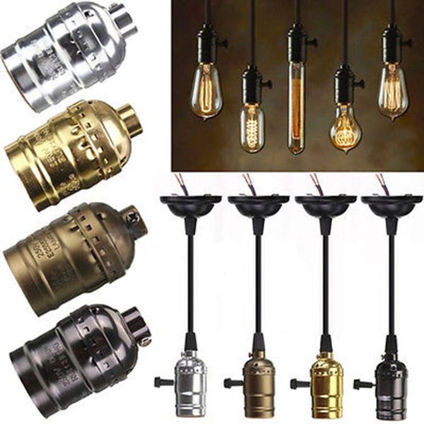 

wholesale- aluminum e27 lamp accessories socket holder vintage antique edison bulb