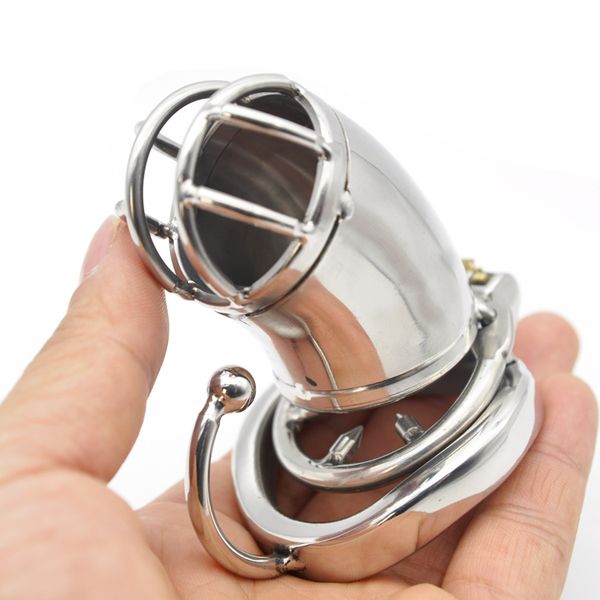 

stainless steel male chastity devices large with arc cage ring base c272-1 jvsqw