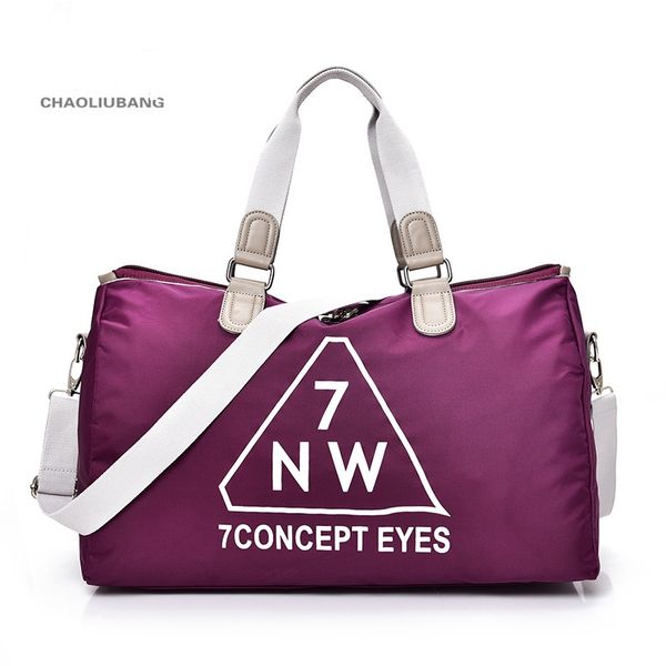 

portable nylon cross package bags tote bags large capacity travel handbags waterproof oxford cloth folapbag