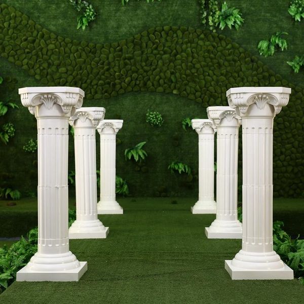 White Plastic Roman Columns Road Cited For Wedding Favors Party