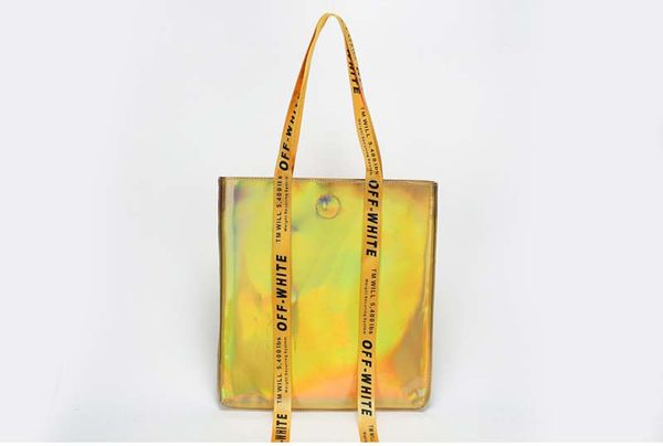 

2017 New Desinger Laser Beach Bags Women PVC Plain Totes with Crochet Large Capacity Hasp Shoulder bags