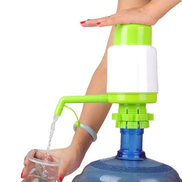 

wholesale- plastic 5 gallon bottled drinking water hand press removable tube innovative vacuum action manual pump dispenser
