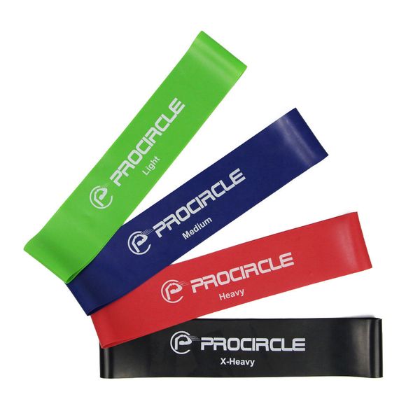 

procircl resistance band set 4 levels available latex gym strength training rubber bands fitness crossfit equipment