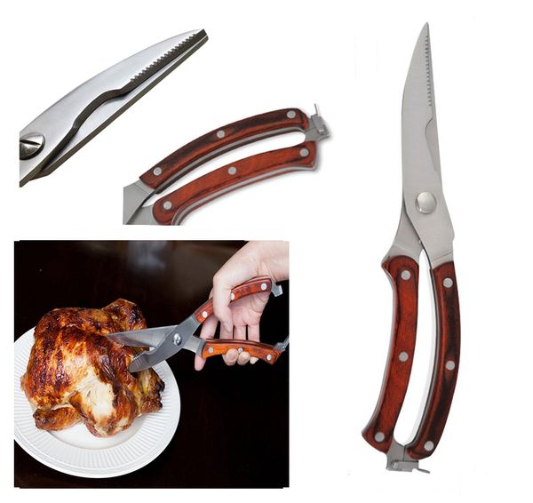 

Kitchen Poultry Scissors Stainless Steel Strong Chicken Scissors Kitchen Shears Multifunction Bone Shears Food Cutter C120L