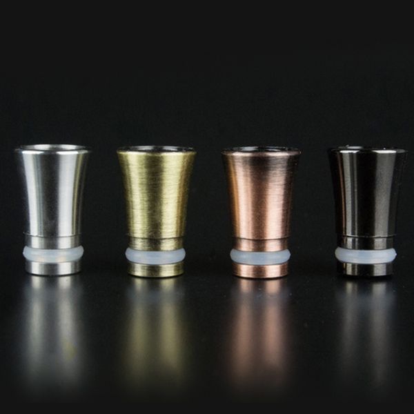 

Stainless Steel Wide Bore Drip Tip 510 Drip tip Mouthpieces Metal Drip Tip fit 510 RDA Atomizer SS Black Brass Copper DHL Free