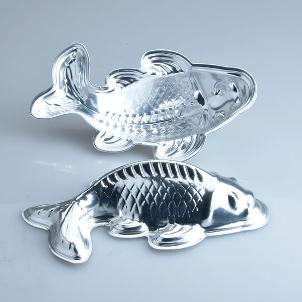 

wholesale- 2pcs chinese style 3-dimensional small carp cake mould niangao pudding mold baking tool