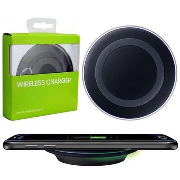 

universal qi wireless charger charging pad not fast charging for samsung note galaxy s8 s7 edge mobile pad with package