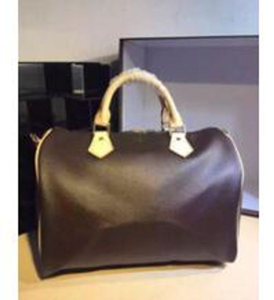 

women messenger bag classic style fashion bags women bag shoulder bags lady totes handbags speedy 30/35cm with shoulder strap, dust bag
