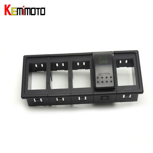 

wholesale- kemimoto carling type black rocker switch clip panel holder arb boat switch housing plactic 5*5 for polaris rzr 4 900 2014