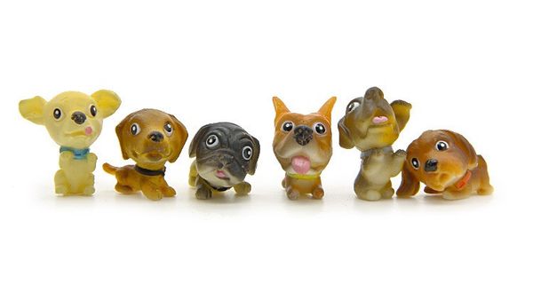 

mc381 12 шт. милая собака животное миниатюрный сказочный сад дома дома украшения мини ремесло микро ландшафтный декор diy аксессуары