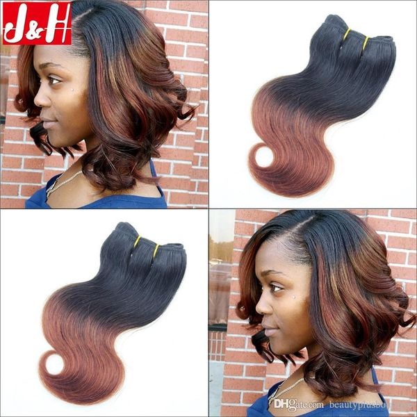 300g Full Head 8a Brazilian Ombre Hair Extensions Body Wave 1b 33