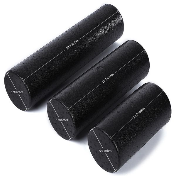 

wholesale-epp 30cm 45cm 60cm yoga gym exercises fitness massage equipment foam roller for muscle relaxation and physical therapy black