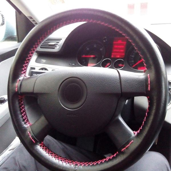 

AULLY парк автомобилей руль обложка DIY натуральная кожа коровьей Кос с иглами поток