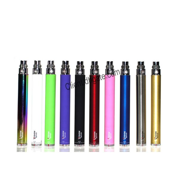 

Vision Spinner Ego c Twist Battery Variable Voltage 3.3~4.8V 650mah 900mah 1100mah EGO c Twist Electronic Cigarette 510 Thread Free DHL