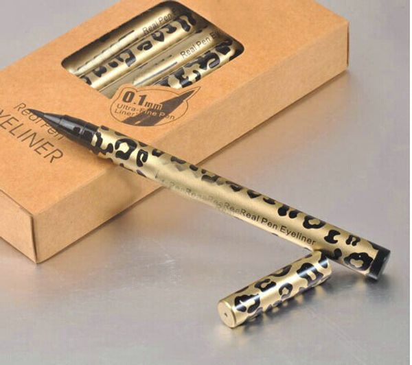 

Wholesale free shipping line new waterproof leopard eyeliner 12 PCS