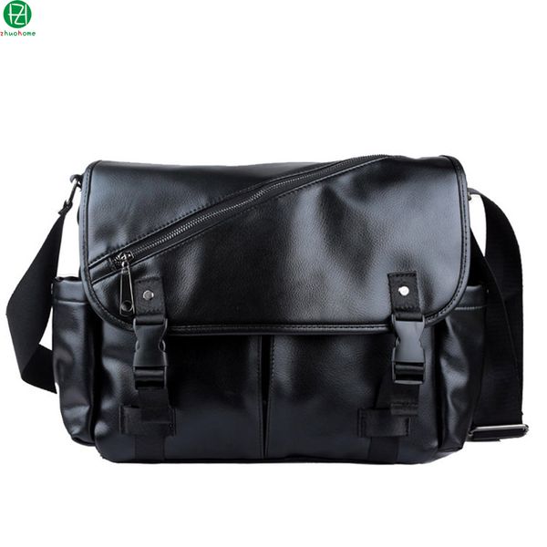 Wholesale- casual leather <b>men</b> messenger bags <b>vintage large</b> ...