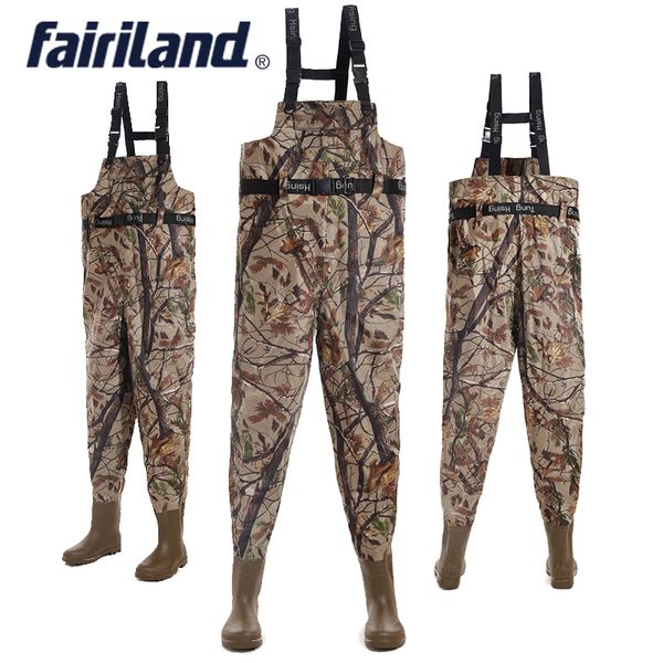 

41-46# taiwan nylon 420d camouflage stocking foot fly fishing chest waders waterproof fishing pants portable outdoor fishing overall boots