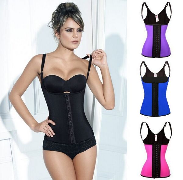 

xs-3xl 4 colors factory latex body shaper butt lifter slimming underwear belt waist shaper corsets latex waist trainer corset underbust, Black;white