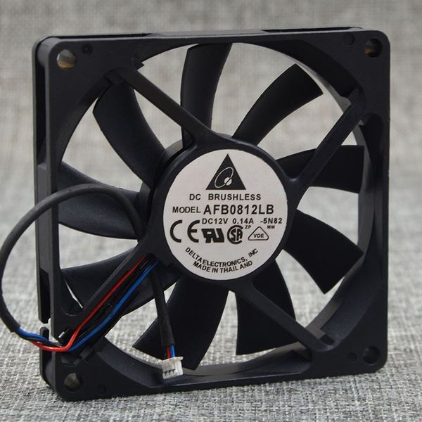 

delta electronics afb0812lb 8015 12v 8cm/ cm 0.14a ultra quiet axial cooling fan