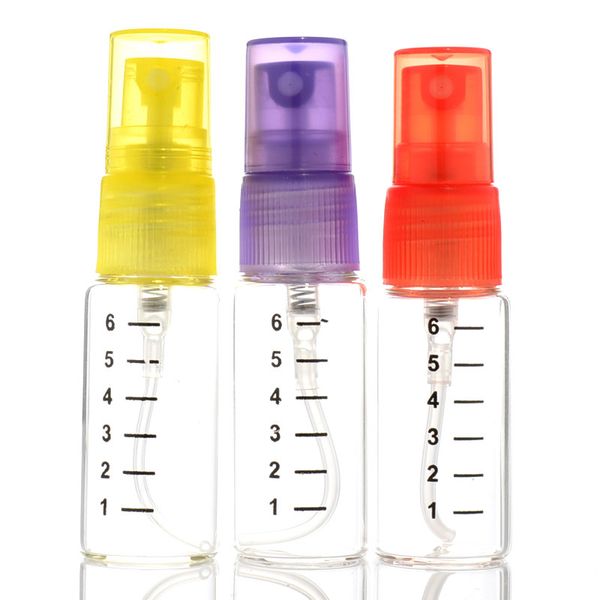 

6ml 10ml refillable perfume atomizer vials empty glass spray liquid bottle with graduation fast shipping f20172483