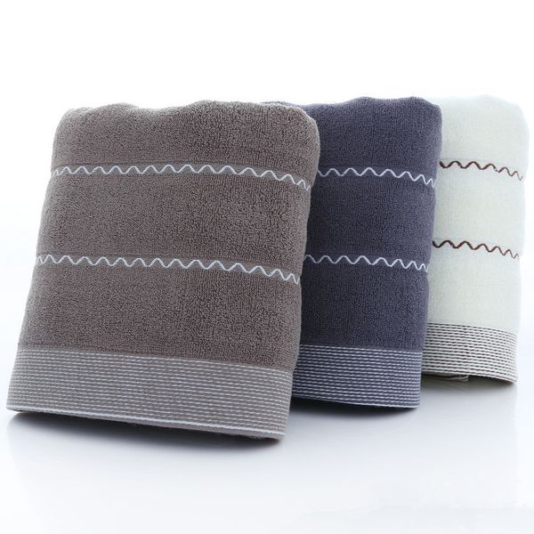 

Pure cotton 70 140cm large bath towel triped bath towel ent for men and women oft bathroom towel uper ab orbent