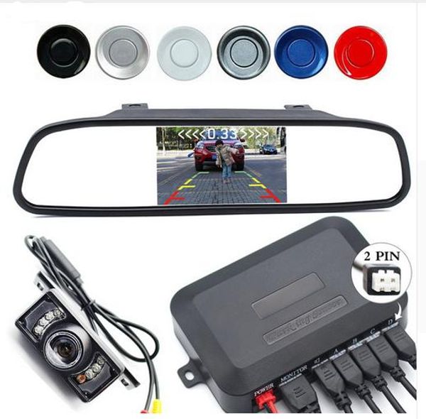 

3in1 авомобилне акеђаѬ даик паѬковки 4,3-дймовй tft жк-мониоѬ паѬковки ав