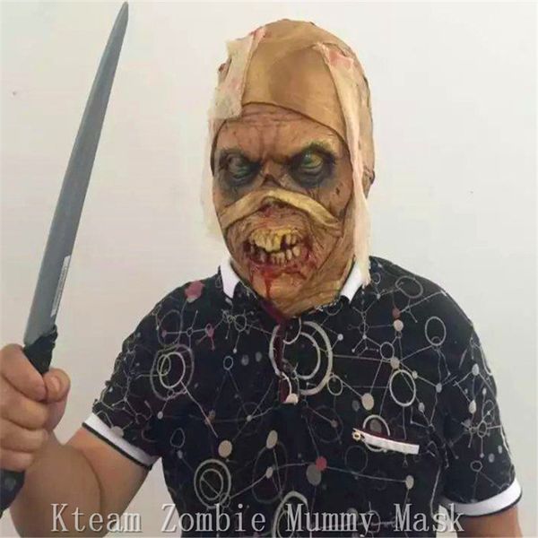 

grade fashion terror zombie mask latex devil mummy face mask halloween party cosplay mask /christmas/parties/bar/gifts ghost full head