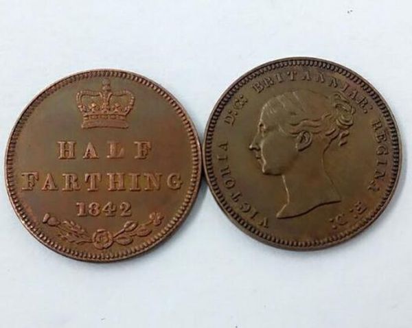

1842 Великобритания 1/2 Фартинг-Виктория (1-й портрет) производство меди Бесплатная д