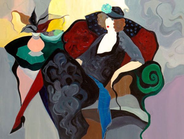 donna Ritratti dipinti a mano Home Wall Art Deco Pittura a olio su tela Multi dimensioni It048