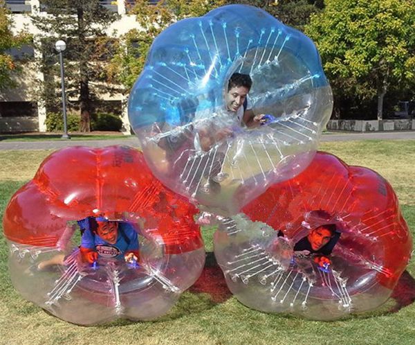 

пвх 1.2 м воздушный бампер мяч zorbing шар loopy мяч человека хомяк мяч пузырь футбол пузырь футбол для детей