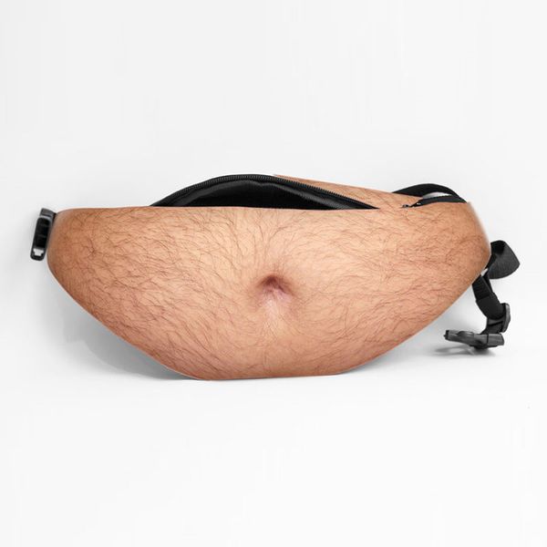 

dad bag dad bod waist bags universal flesh colored beer fat belly fanny pack funny bags anti - harassment sports package storage bags