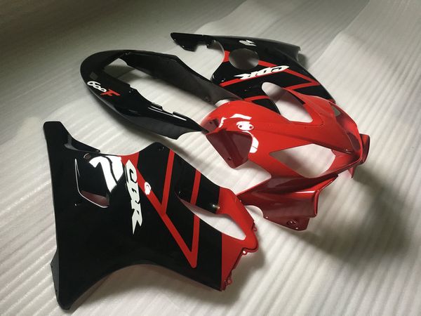 Kit de corpo de carenagem de injeção para HONDA CBR600F4I 04 05 06 07 CBR600 F4I 2004 2005 2006 2007 Carcaças de preto vermelho conjunto Hn01