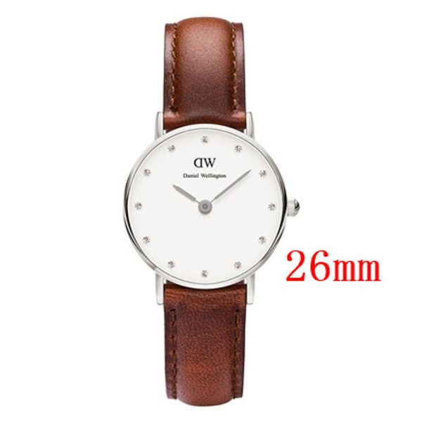 

коричневый серебро новых женщин наручные часы 26 женщин часы D Luxury W бренд известны